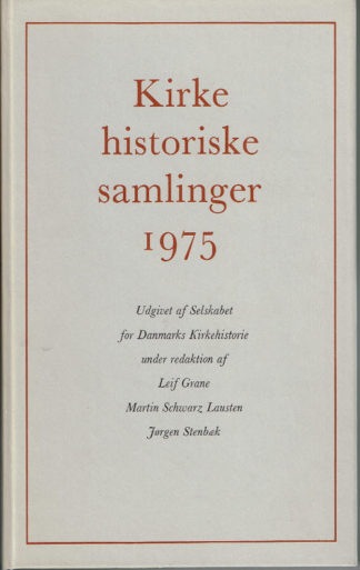 Kirkehistoriske Samlinger 1975